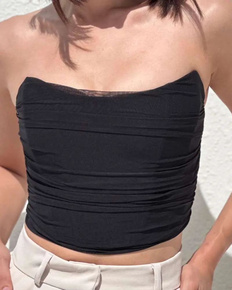 Cross Bebè top-Black