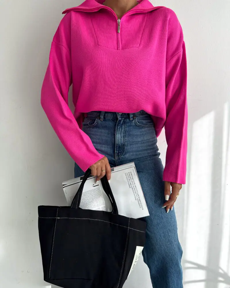 Melanie Sweatshirt | Fuchsia