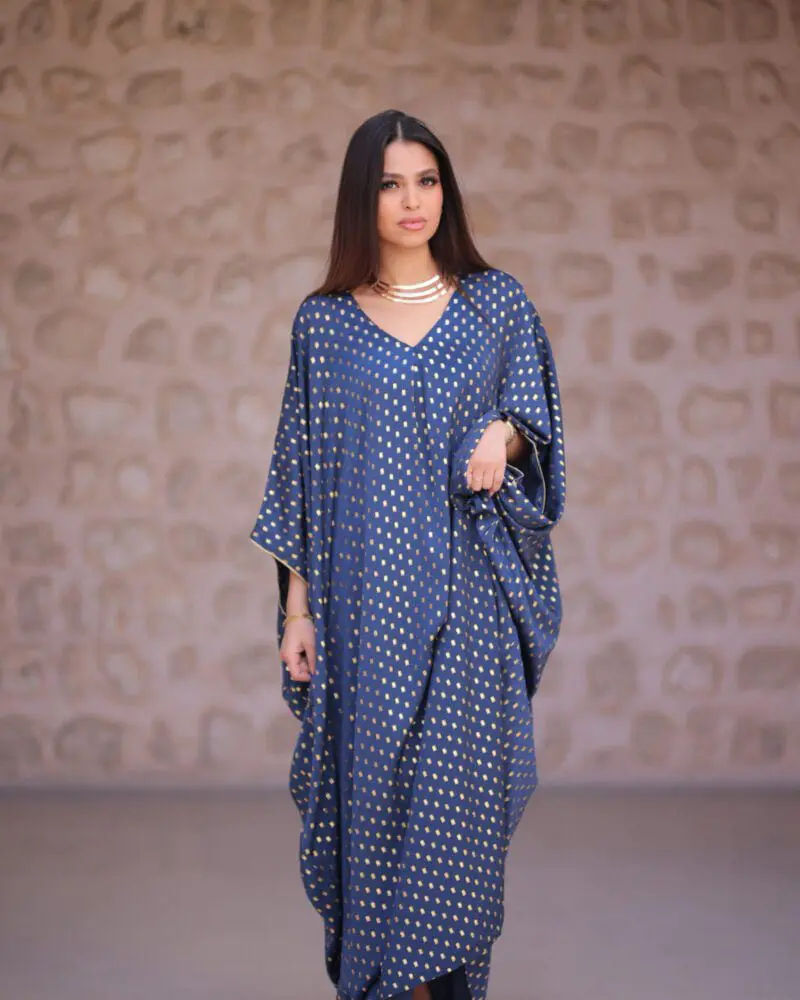 Al Ain (العين)  Kaftan - Navy Blue