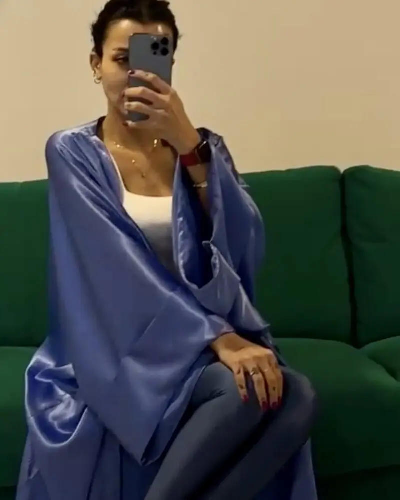 UNBOX Original Abaya/Bisht-Denim blue