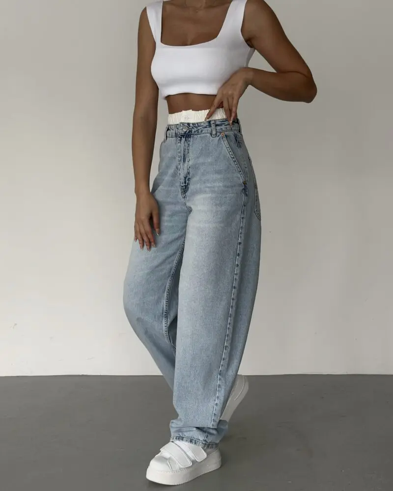 Laid-Back Light Wash Jeans