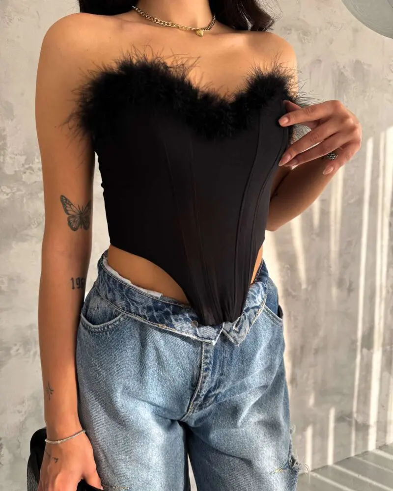 Fuzzy Black Top