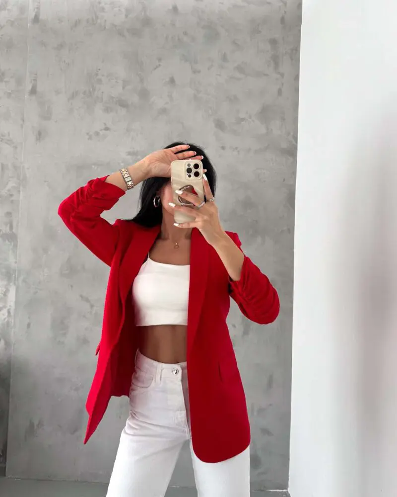 Everyday Blazer-Red