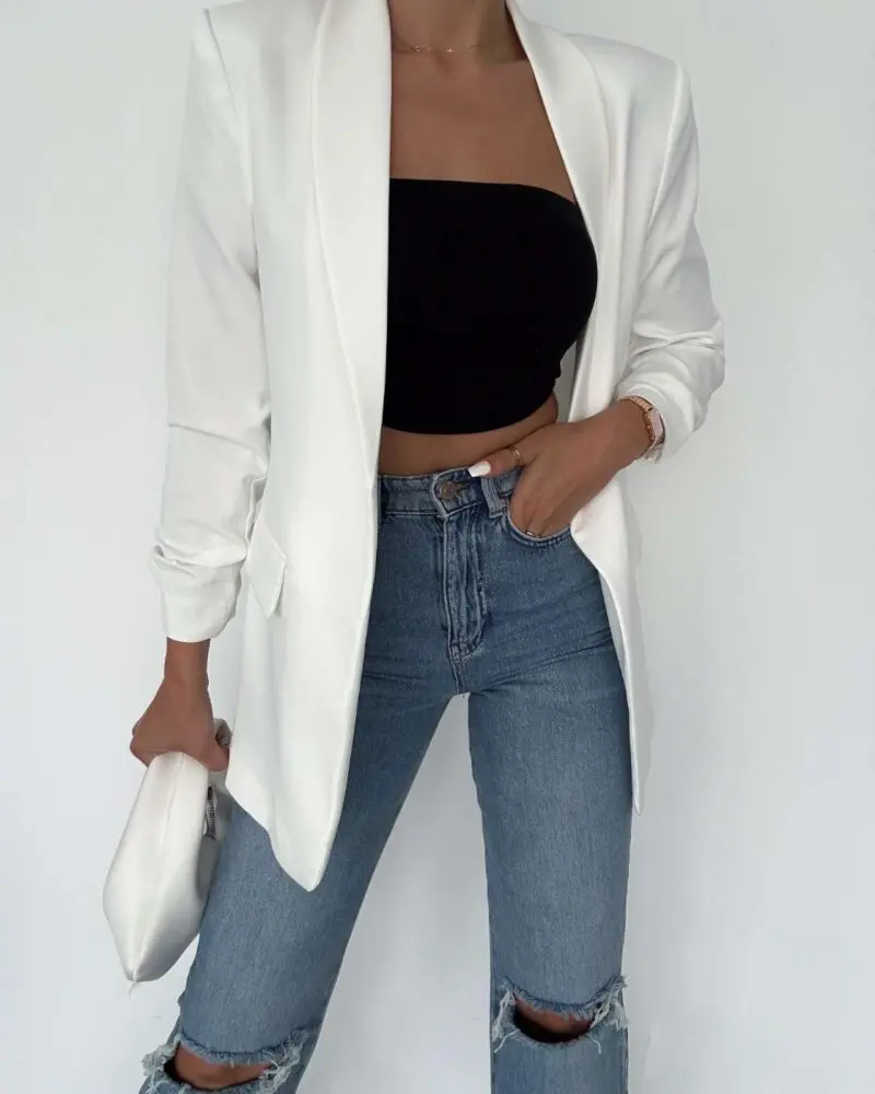 Everyday Blazer-White