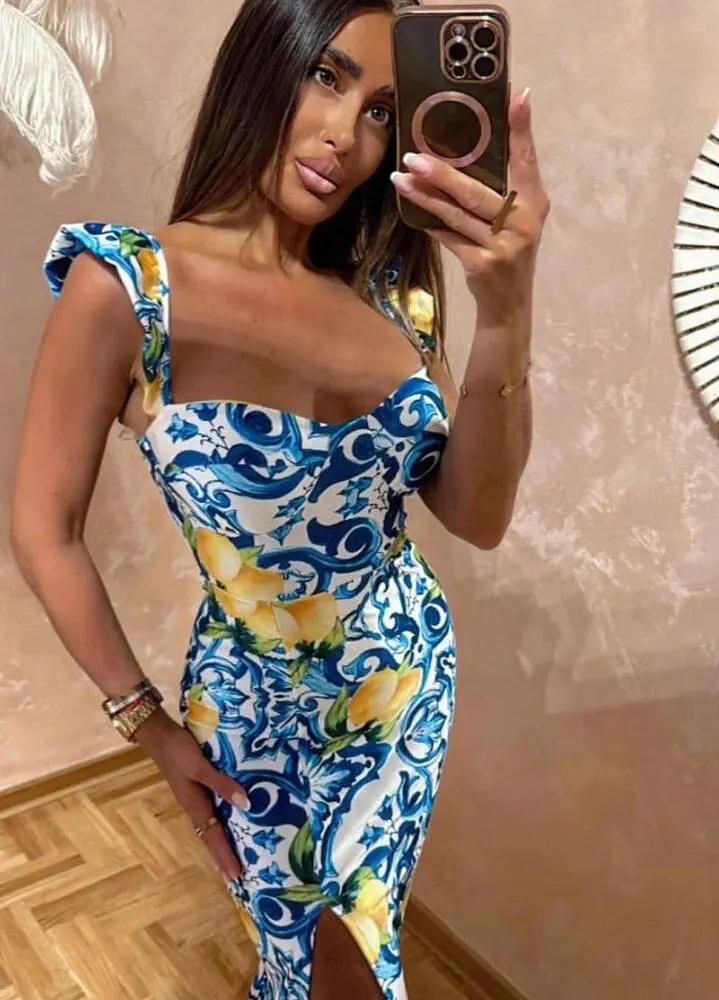 The Citrus Splash 🍋 Dress