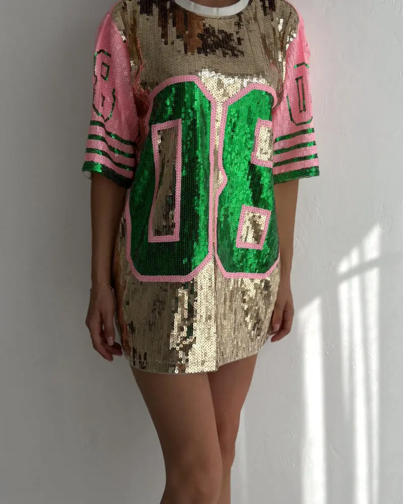 Sequin Siena Shirt Dress - Made in Italy