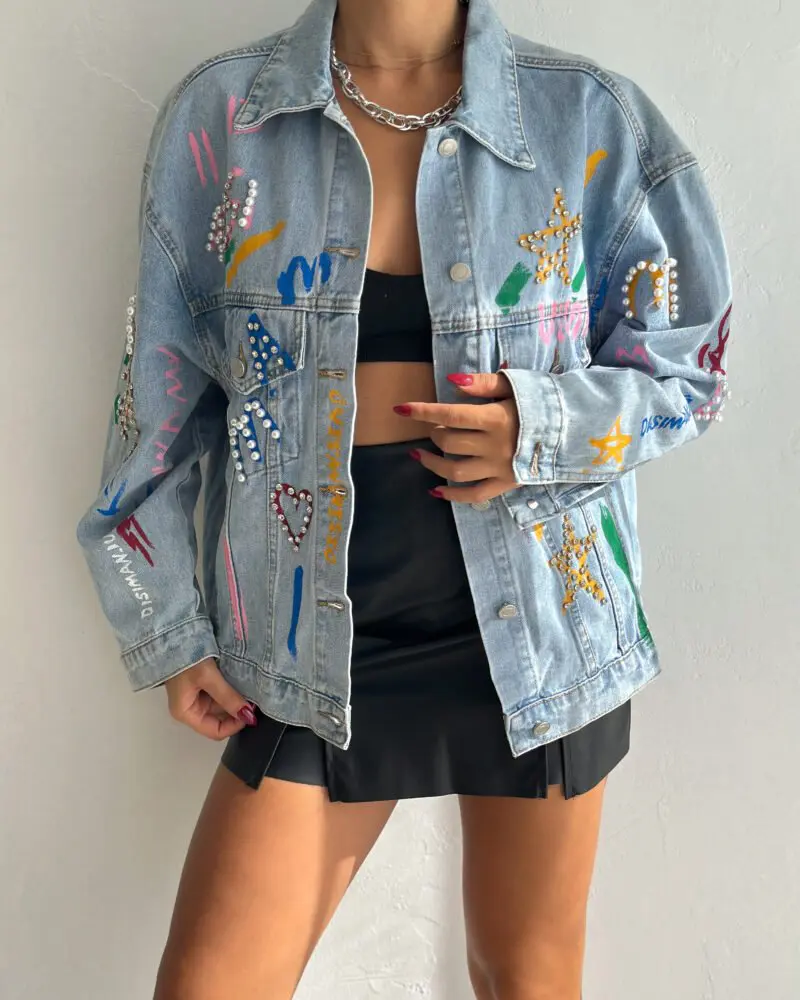 Starlight Graffiti Denim Jacket