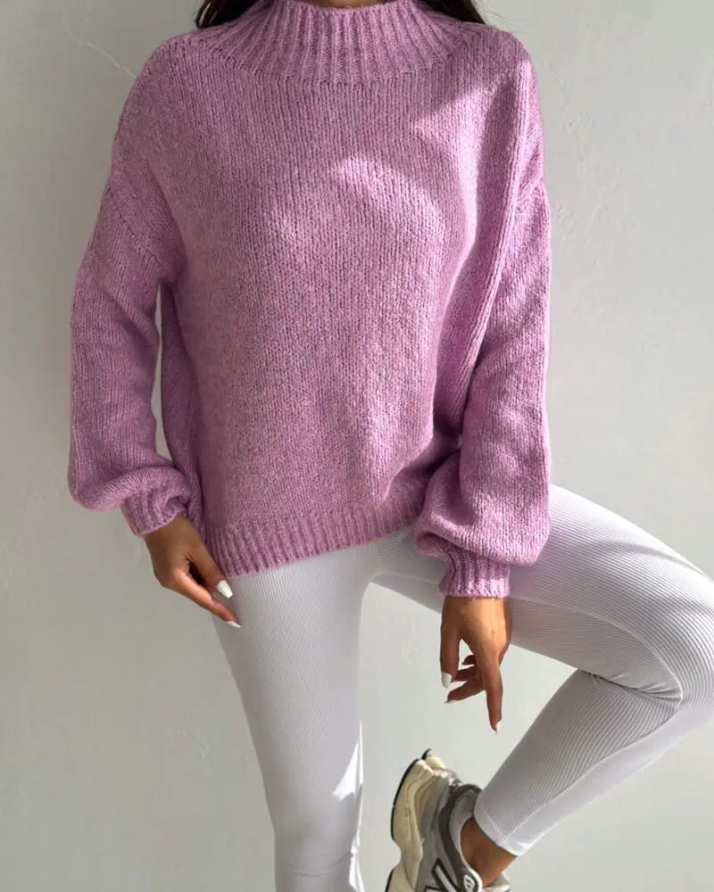 Everyday Essentials Sweater -Purple