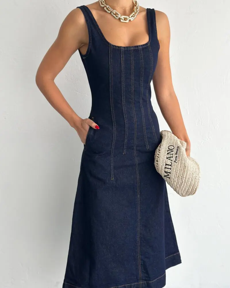 Contour Denim Dress