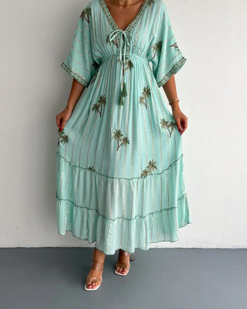 Palm Mint Kaftan