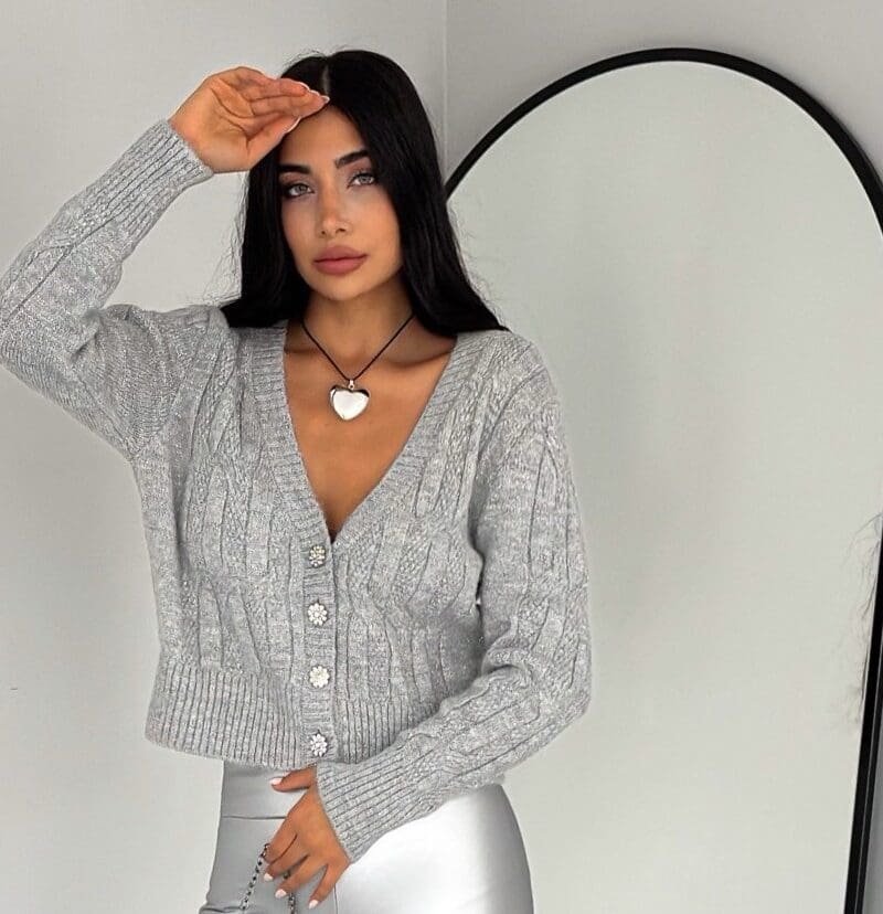 WoolenCharm Grey Cardigan
