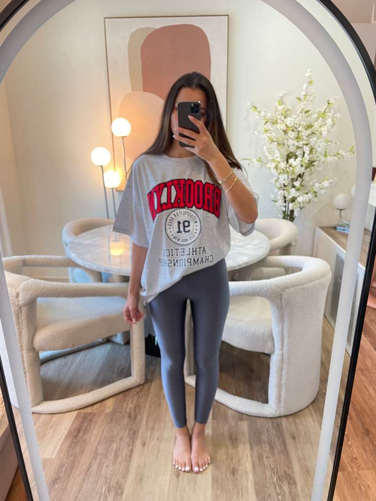 LYCRA HIGH-WAISTED LEGGINGS IRON
