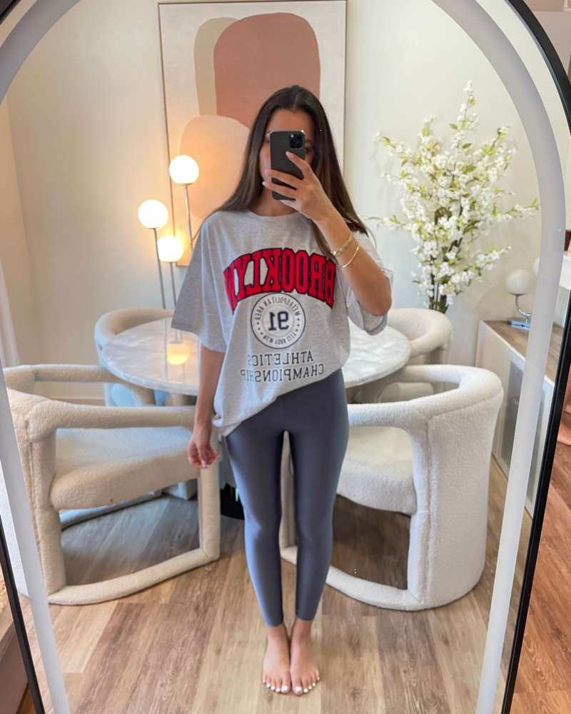 LYCRA HIGH-WAISTED LEGGINGS IRON