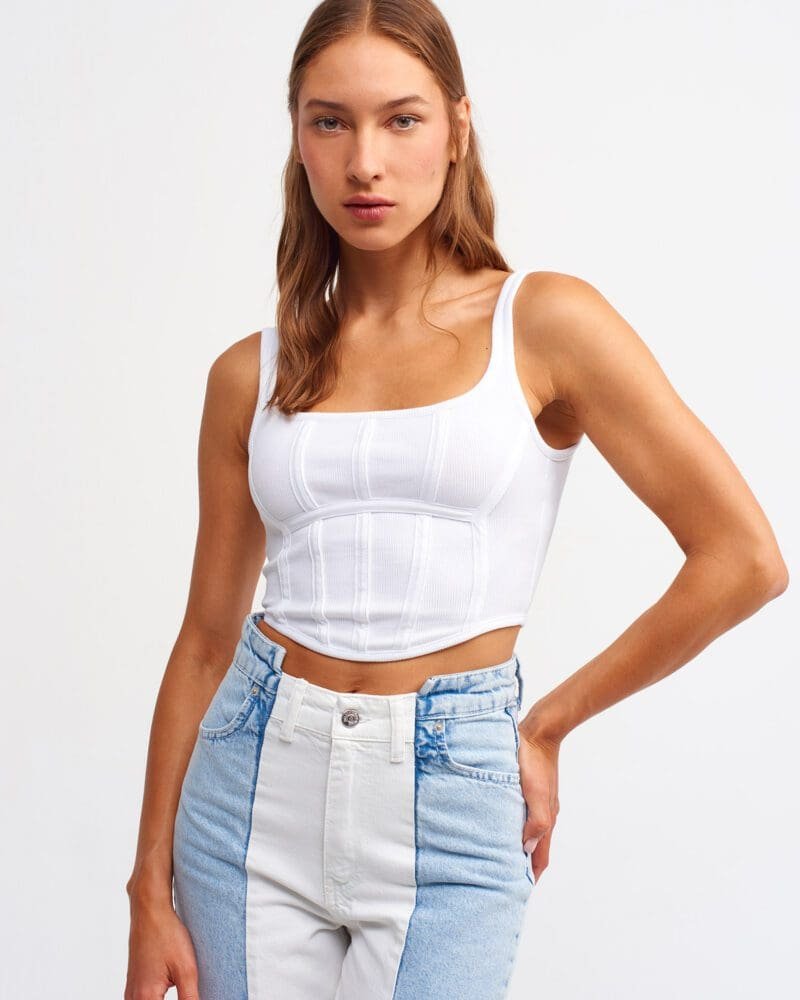 Corset Top-White
