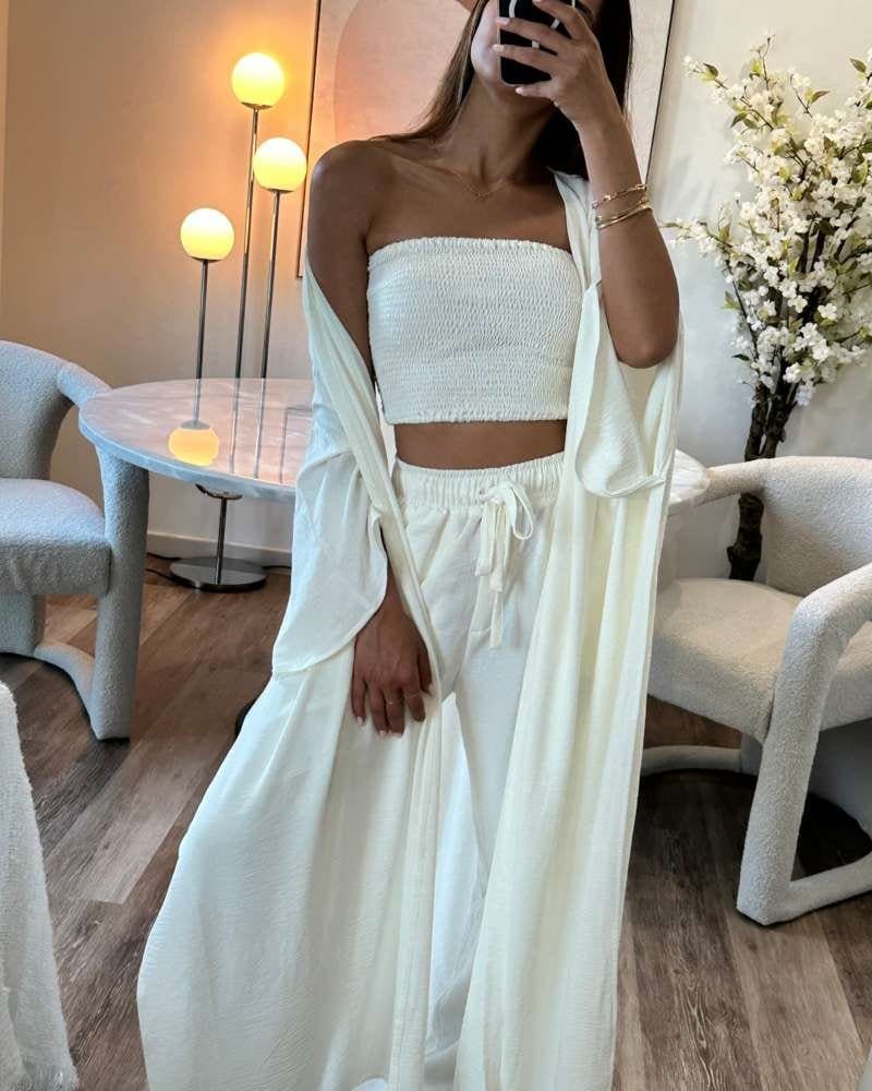 UNBOX Breezy Elegance white set