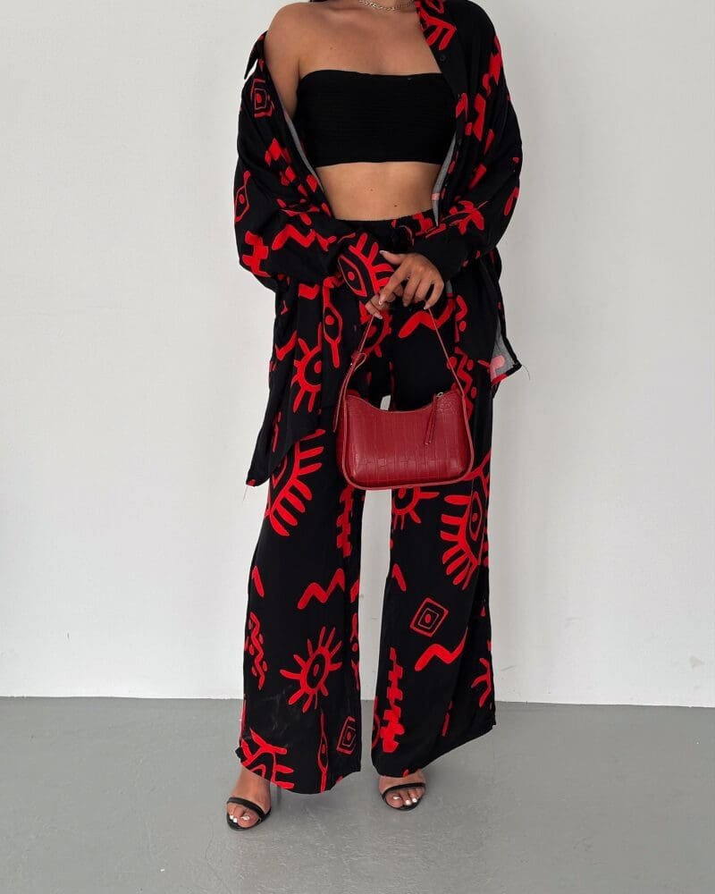 Boho Printed Set - Red