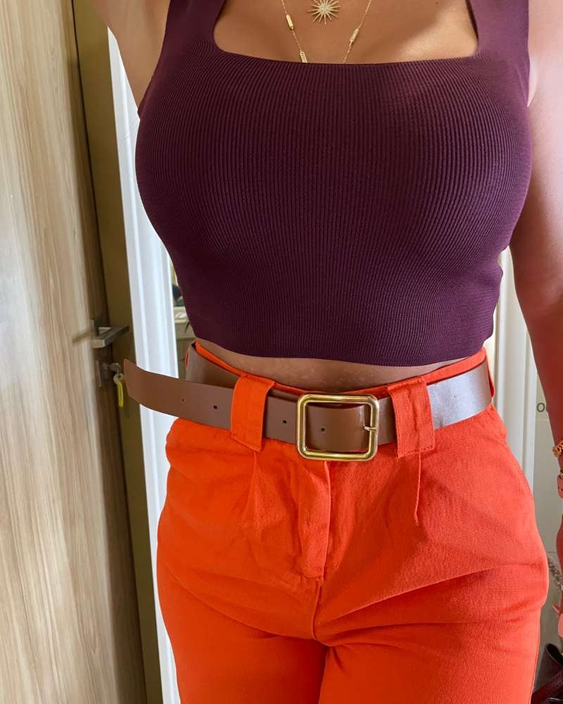 MAROON CROPTOP