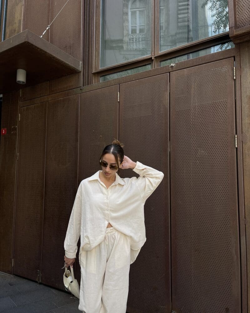 Textured Tranquility Beige Outfit