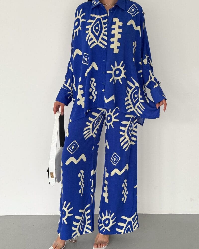 Boho Printed Set - Blue
