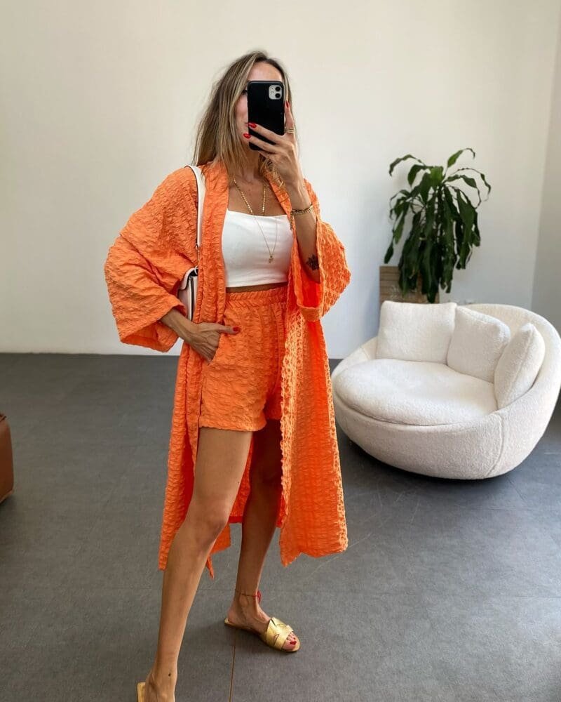 Orange belted set