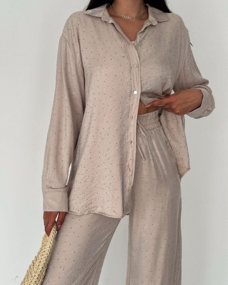 Sprinkle Loungewear Set-Beige