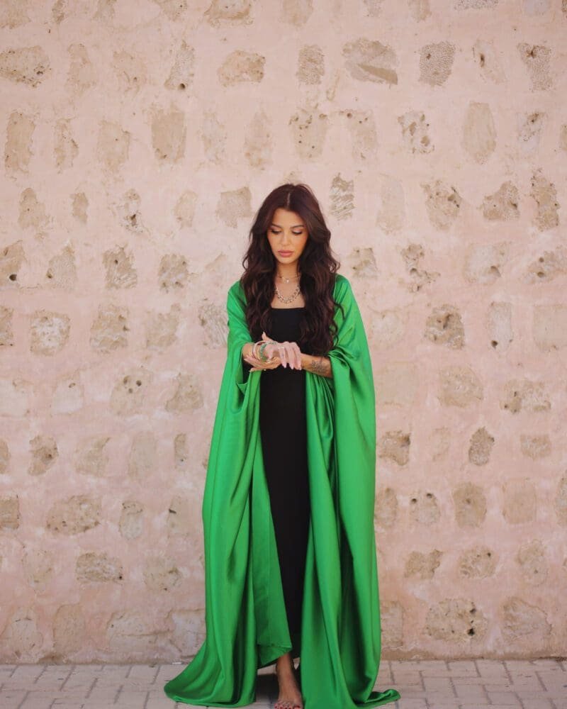 Yamama (يمامة) Abaya - Grass Green