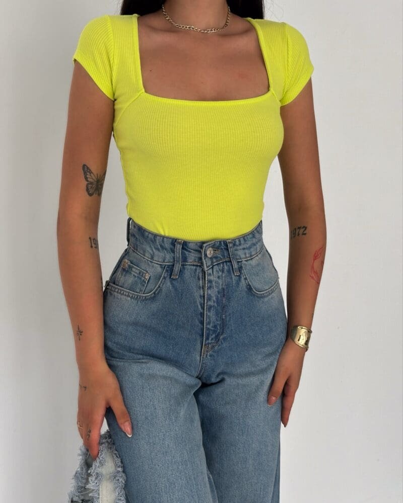 Citrus Zest Fitted Top