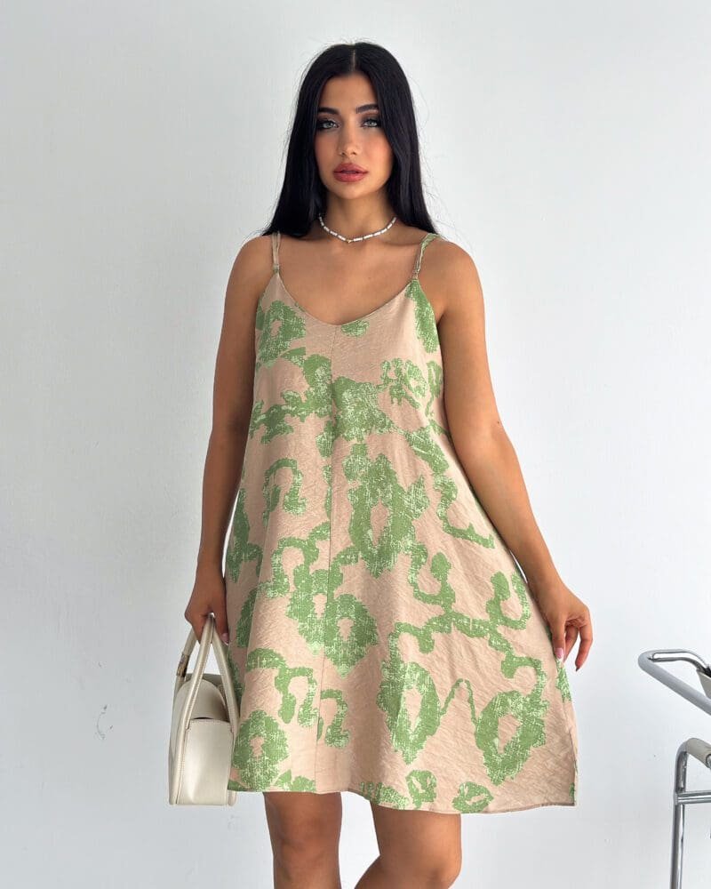 Earthy Elegance Cotton Dress