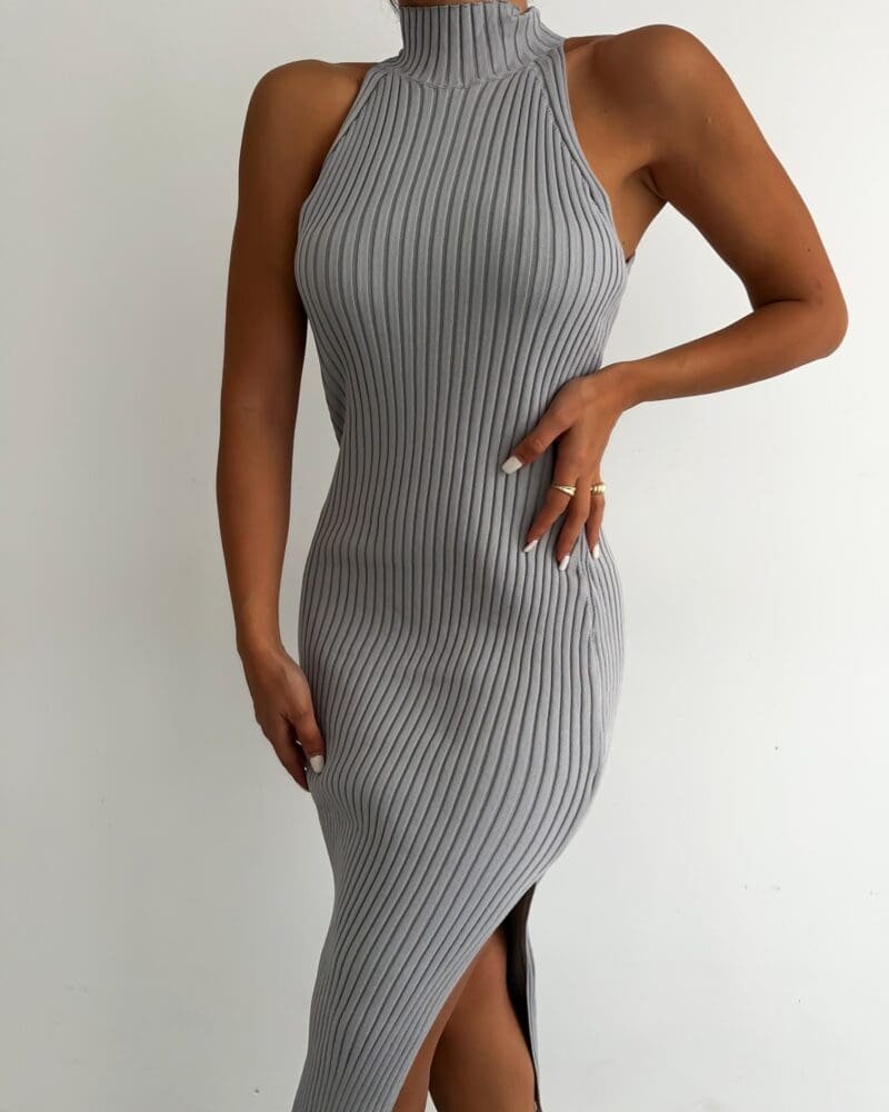 Flawless Flow Dress - Grey