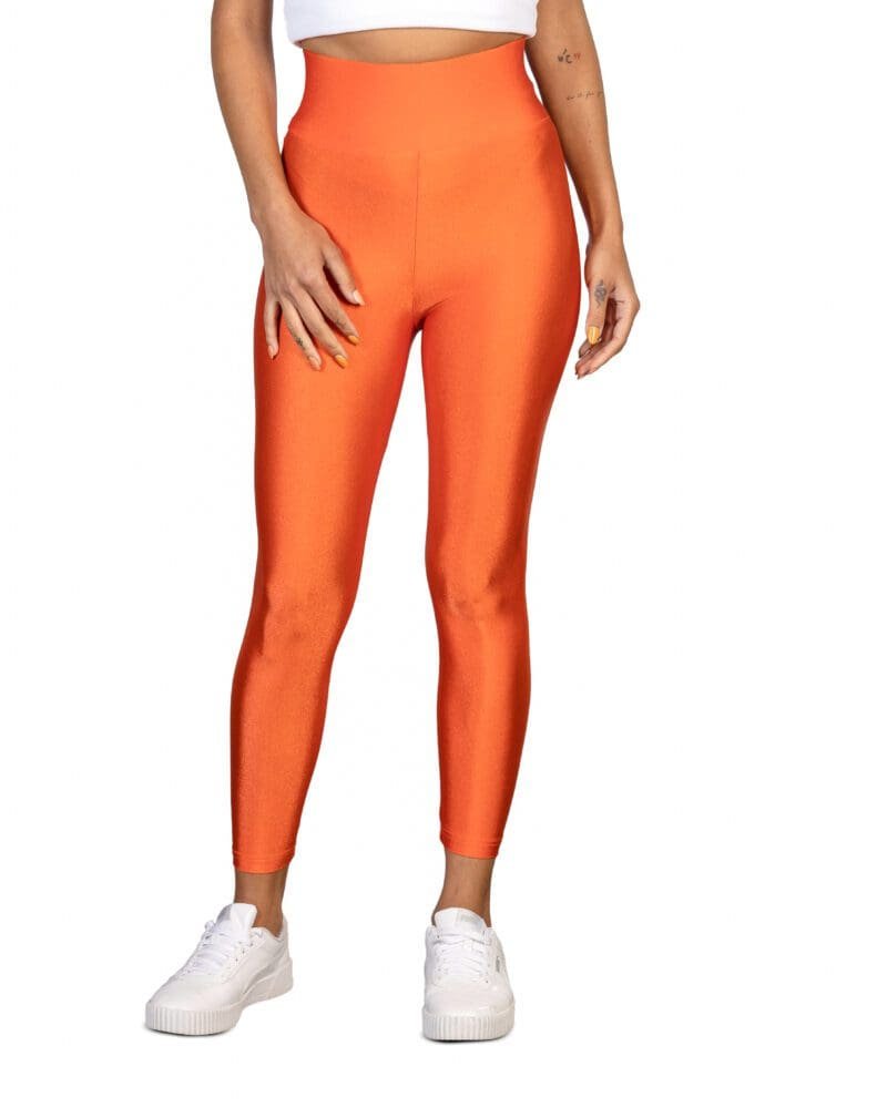 LYCRA HIGH-WAISTED LEGGINGS PUMPKIN