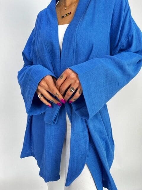 UNBOX Linen Blue Cardigan