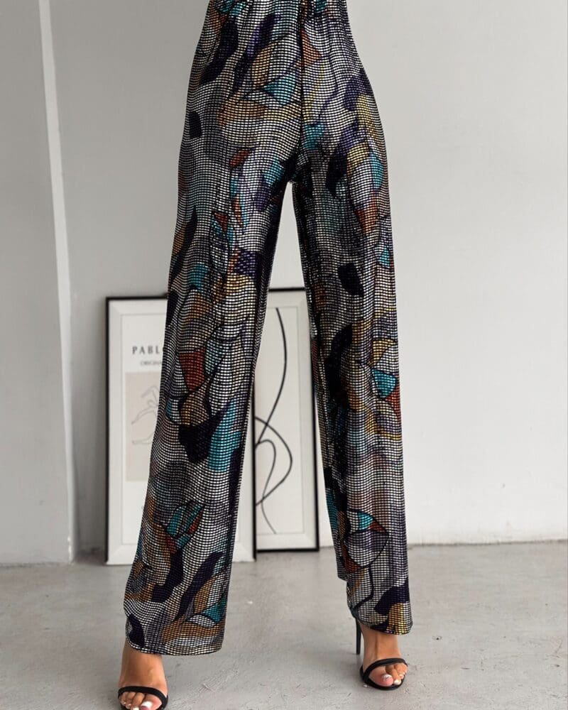 SparkleStrand Silver Elegance Pants