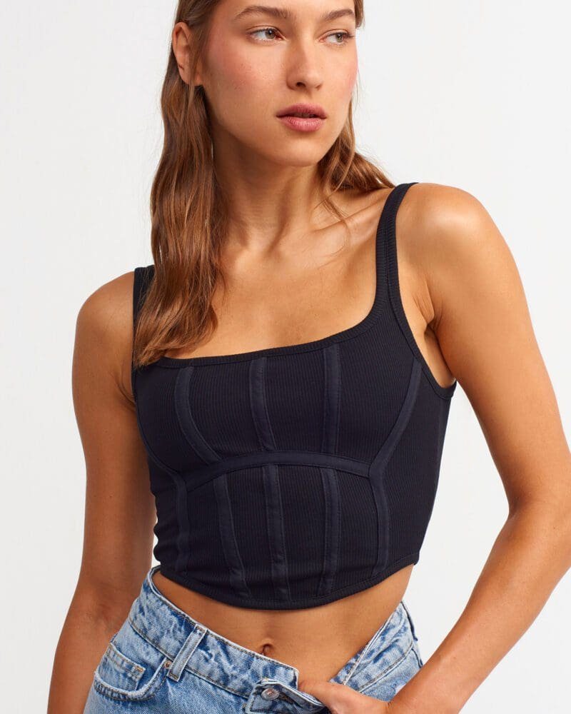Corset Top-Black