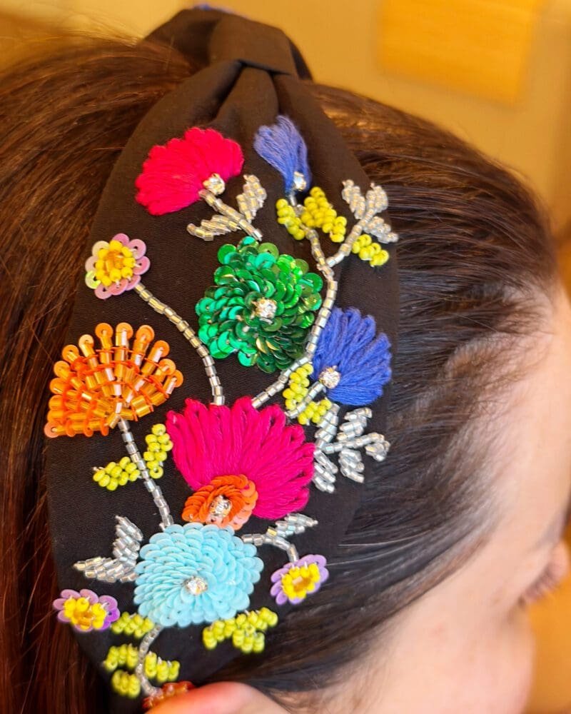 Blossoming Beadwork Headpiece