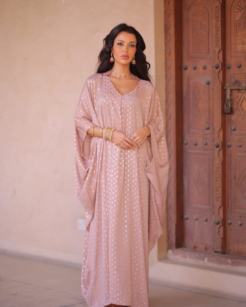 Al Ain (العين)  Kaftan - Dusty Pink