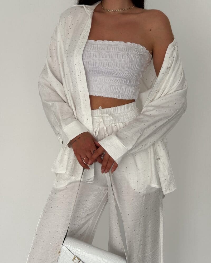 Sprinkle Loungewear Set-White