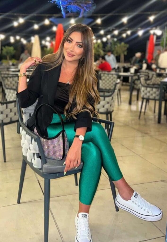 LYCRA HIGH-WAISTED LEGGINGS GRASS