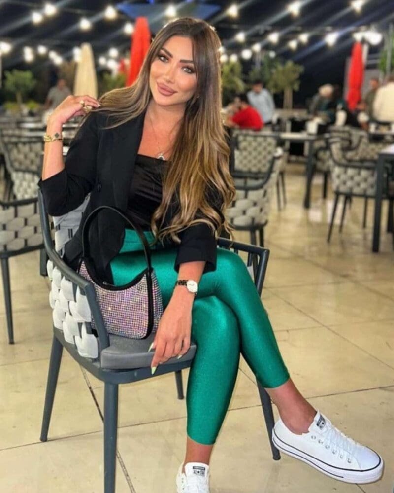 LYCRA HIGH-WAISTED LEGGINGS GRASS