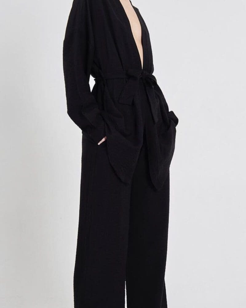 Belted Black set trouser