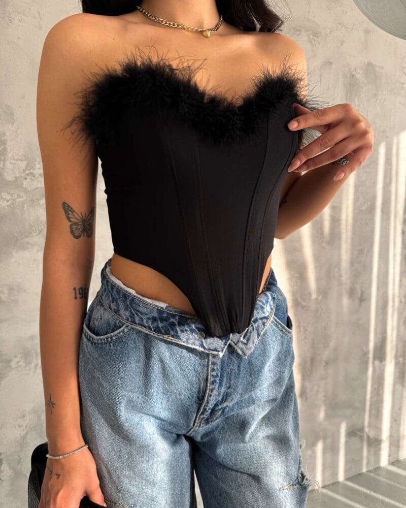 Fuzzy Black Top