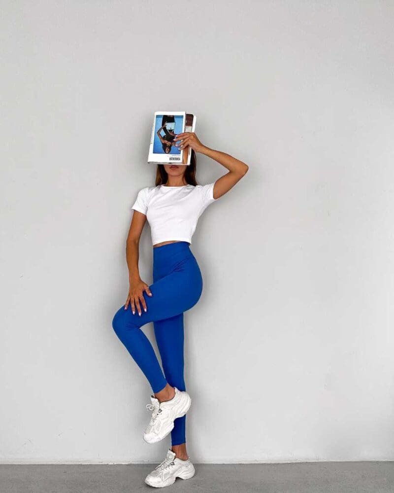 PureComfort Cotton Leggings - Blue
