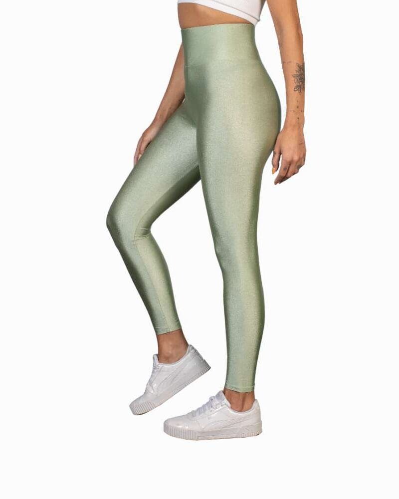 LYCRA HIGH-WAISTED LEGGINGS LIME