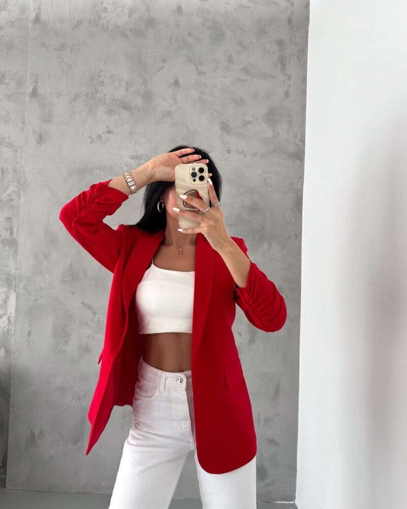 Everyday Blazer-Red