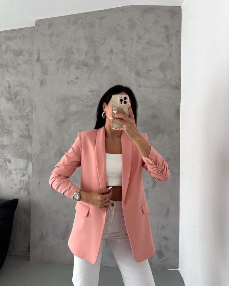 Everyday Blazer-Peach