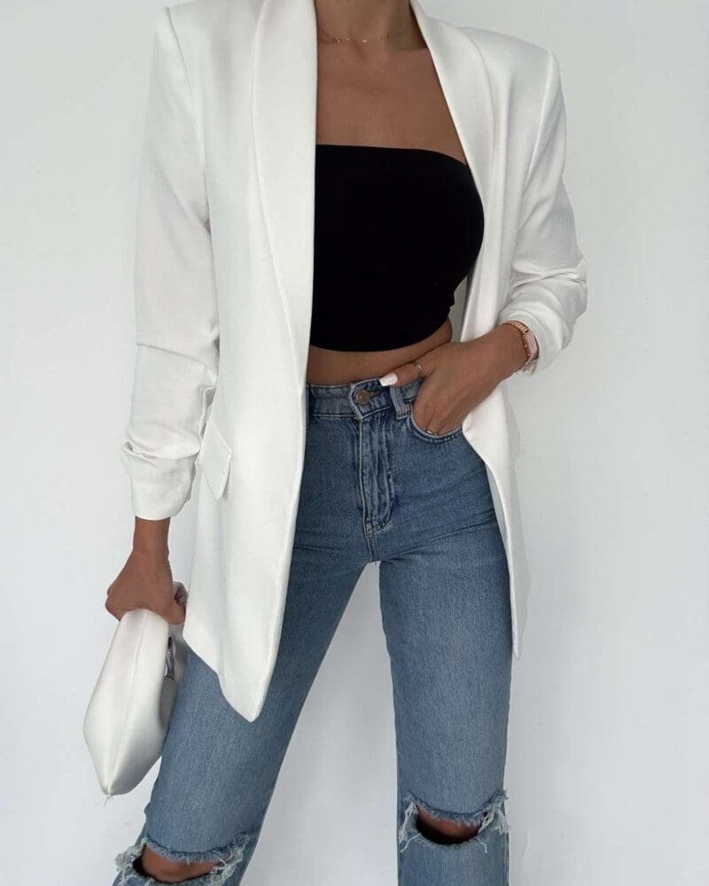 Everyday Blazer-White