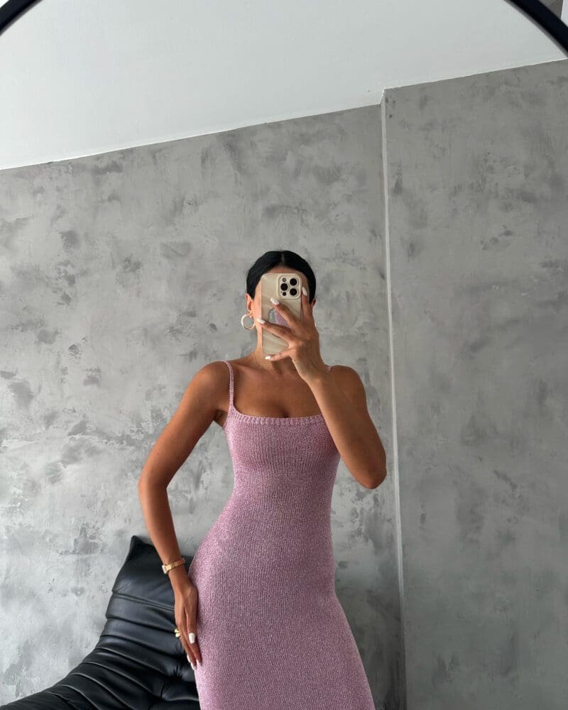 Beachside Glam Sand Dress- Pink