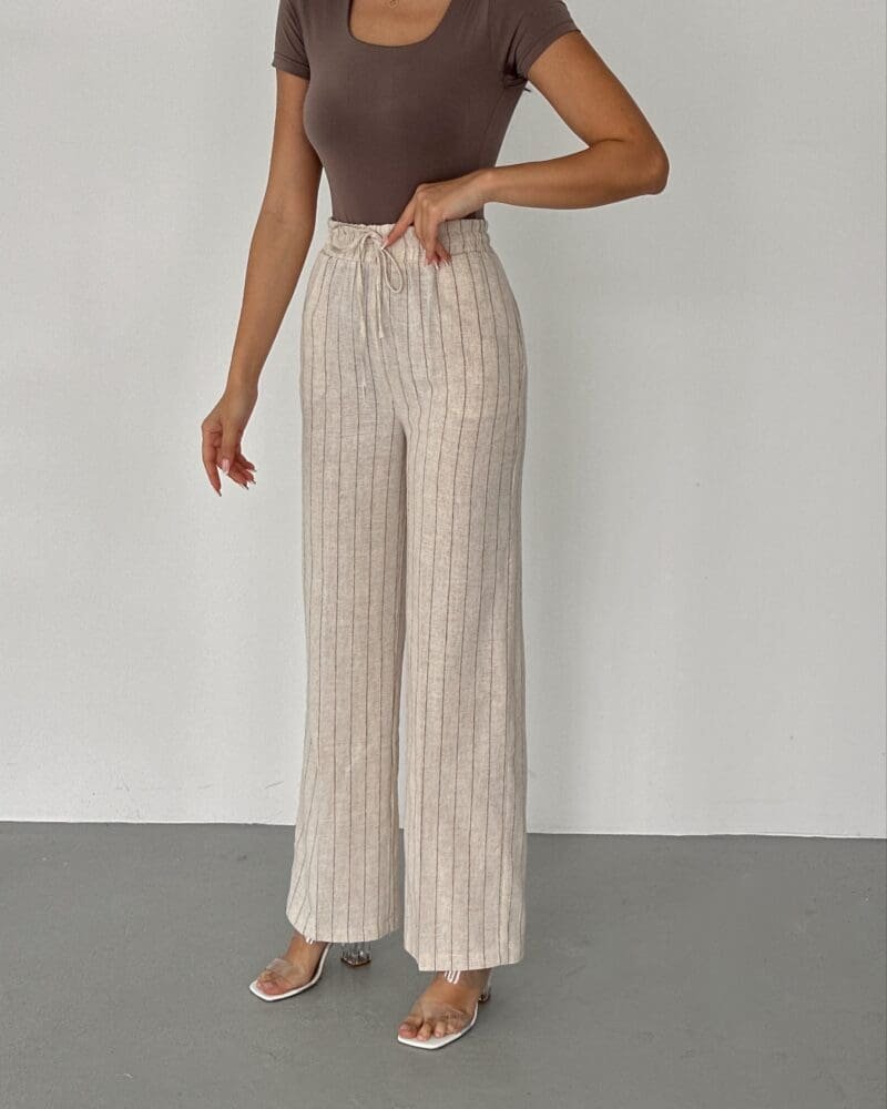 Linen Stripe Lounge Pants
