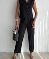 Step into effortless style with the Desert Mirage Set in Black. This sleek, coordinated ensemble features a relaxed fit for ultimate comfort, perfect for casual outings or lounging at home. The minimalist design ensures versatility, making it a must-have staple in any wardrobe. Elevate your everyday look with this timeless, easy-to-wear set. Key Features: Relaxed fit for comfort Minimalist design for versatility High-quality, durable fabric Elastic waistband for a secure fit Soft, breathable material Ideal for casual wear or lounging Easy to mix and match with other pieces Available in multiple sizes Simple care and maintenance Timeless black color for any occasion