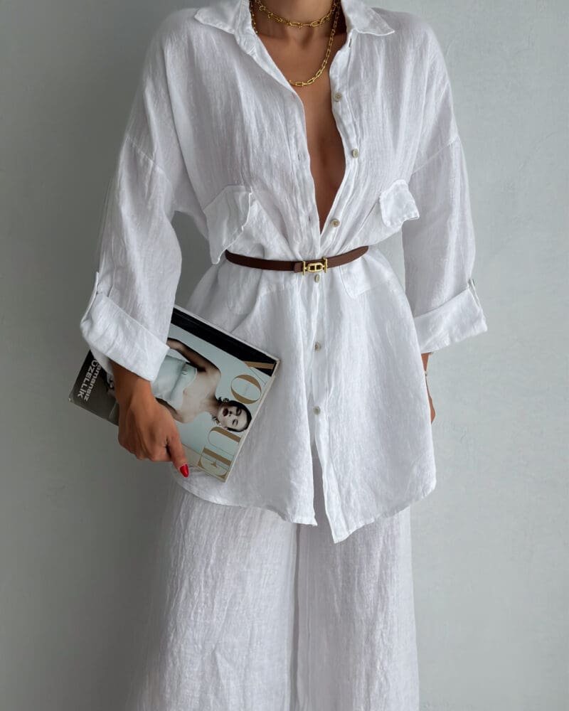 Sunlit Linen Set - White