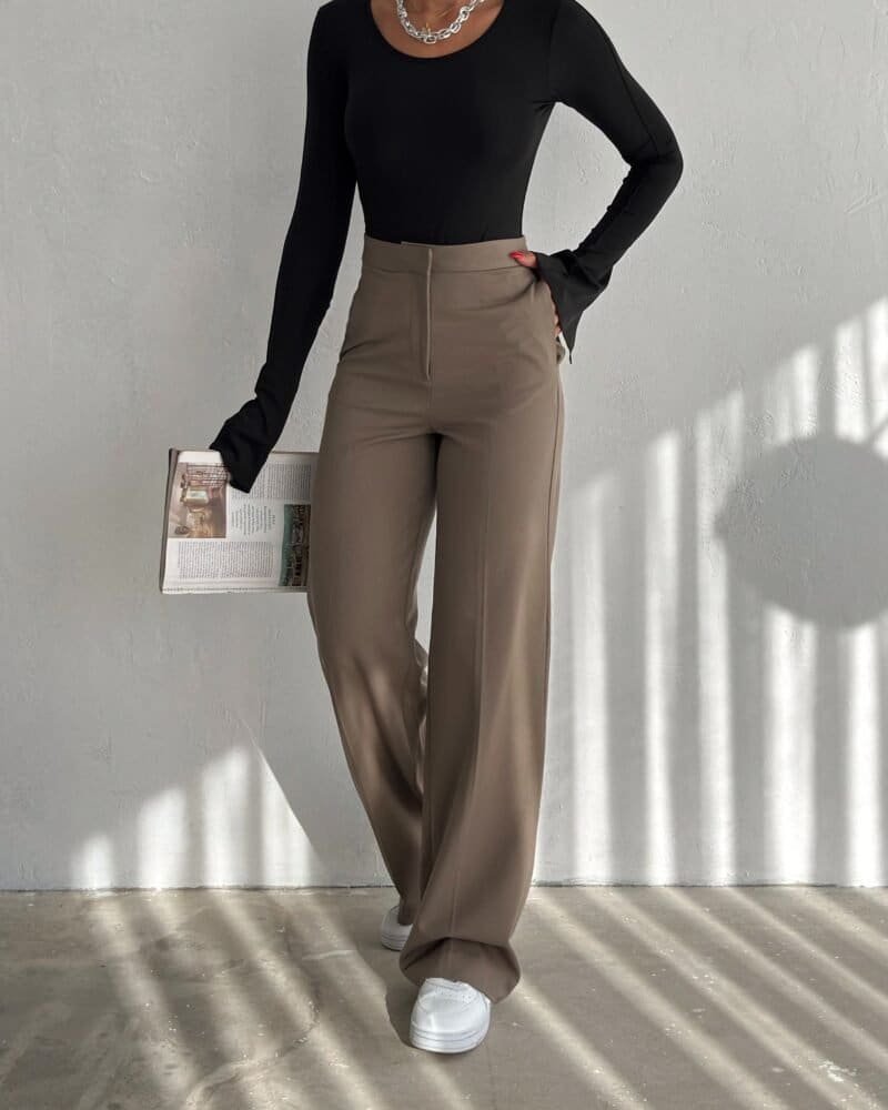 Taupe Luxe Trousers